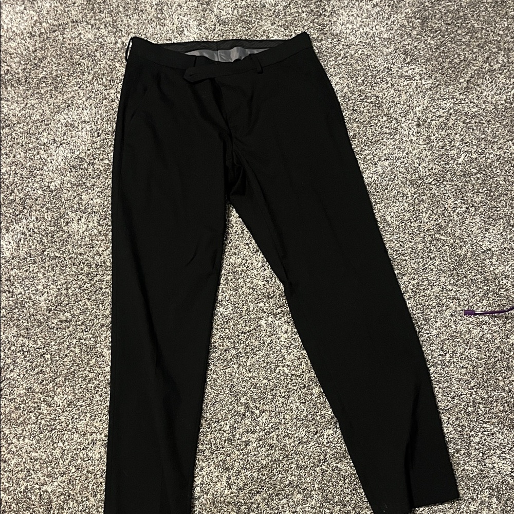 Alfani Men's Sleek Black Dress Pants